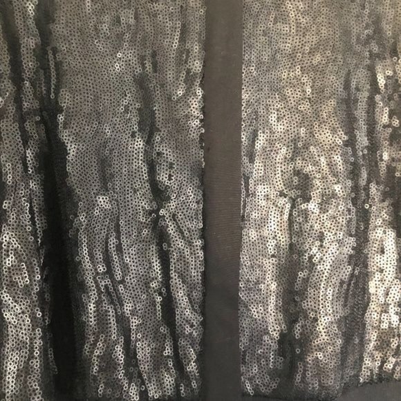 71 Stanton Black Sequin Bomber Jacket- Small - Picture 7 of 14